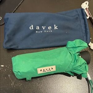 Compact Green Travel Umbrella